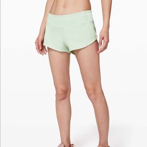 Lululemon Speed Up shorts Mystic Mint
